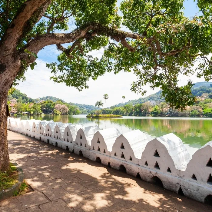Strolling Along the Perimeter of Kandy Lake
