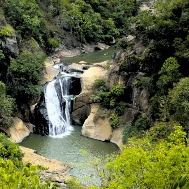 Chasing the Double Waterfall View